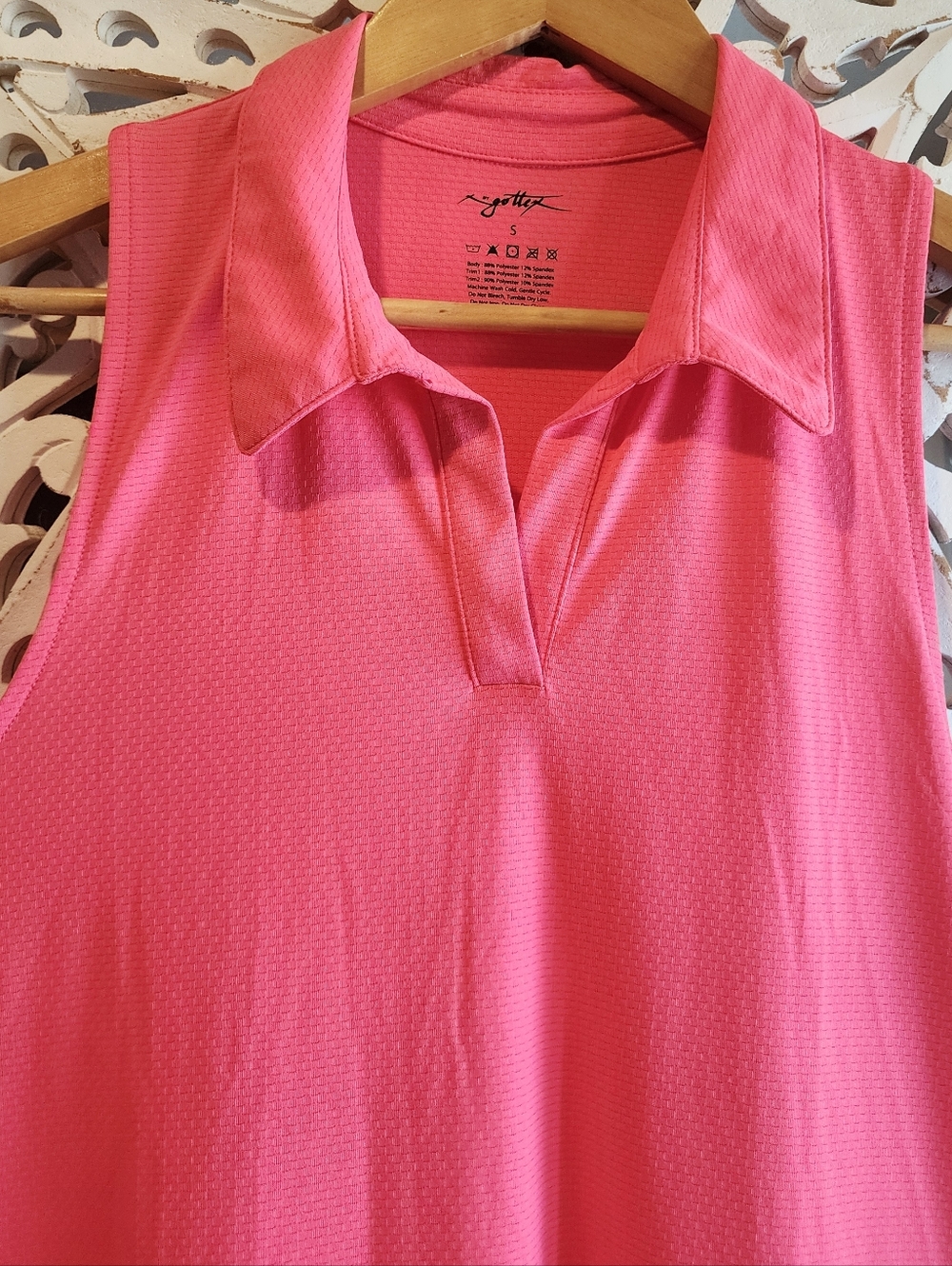 Gottex Womens Golf, Tennis Athletic Mini Dress Pink SZ Small W Zip Pockets - Picture 10 of 13